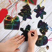 Нов Занимателен DIY Направи си сам комплект 48 броя етикети Коледна украса, снимка 5 - Рисуване и оцветяване - 35546787