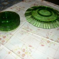 Сервиз тортени чинии в зелено - само 23 лв., снимка 9 - Чинии - 40842940