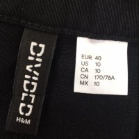 H&M Divided памучна дънкова мини пола с цип, снимка 5 - Поли - 42316147