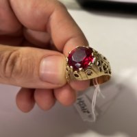 Златен пръстен с камък 14к / 10.8 гр., снимка 3 - Пръстени - 42853740