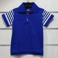 Нова детска спортно-елегантна блуза в синьо с яка от 1 годинка до 8 години, снимка 7 - Детски ризи - 30326181