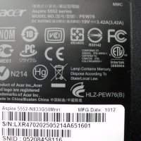 Acer Aspire – 5552/PEW76, снимка 8 - Части за лаптопи - 31629733