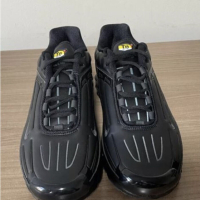 Nike AirMax Plus Black Leather 3 / Outlet, снимка 4 - Спортно елегантни обувки - 44667792