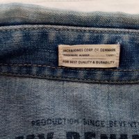 Jack and Jones дънкова деним риза унисекс , снимка 2 - Ризи - 38037597