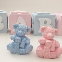 3D Мече с кубчета Baby силиконов молд форма калъп фондан гипс свещ, снимка 1 - Форми - 38108321