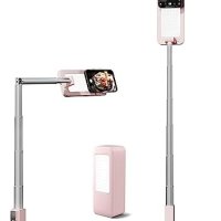 Нова Стойка за селфи с въртене безжична LED светлина за телефон снимане на живо, снимка 1 - Селфи стикове, аксесоари - 42120170