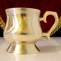 Масивни чаши за ракия,никелово сребро. , снимка 2 - Антикварни и старинни предмети - 37550611