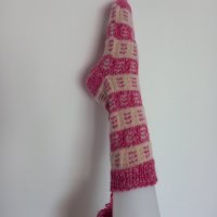 ръчно плетени чорапи размер 40, снимка 1 - Дамски чорапи - 38357720