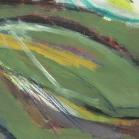 Стара Картина Беширов акрилни бои, подписана, снимка 5 - Картини - 31822201