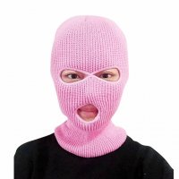 Зимна шапка маска - Pink Balaclava, снимка 3 - Шапки - 30397921