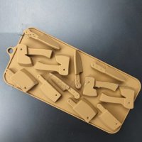 3D нож сатър силиконов молд форма фондан шоколад гипс, снимка 1 - Форми - 38870587