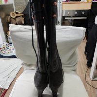Дизайнерски кожени ботуши до коляното Filippa K, снимка 4 - Дамски ботуши - 35175316