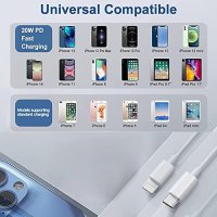 Ново Зарядно устройство за iPhone щепсел и кабел 1 метър Айфон Адаптер , снимка 7 - Аксесоари за Apple - 40293116