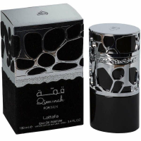 Арабски парфюм Lattafa Perfumes  Qimmah Silver Мъже 100 мл  Ванилия, ветивер и пачули,  агар и кедро, снимка 2 - Унисекс парфюми - 44763594