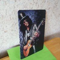 Метална табела Slash Guns N'Roses rock n roll Слаш китарист , снимка 2 - Колекции - 36620031