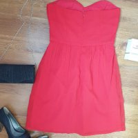 Официална дамска рокля в червено, снимка 10 - Рокли - 29710296