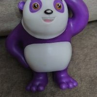 WISSPER DAN THE PAN Solid Purple Panda Toy Figure Made By SIMBA