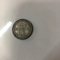Сребърна монета Нидерландия ½ гулден, 1929, снимка 3 - Нумизматика и бонистика - 38930245