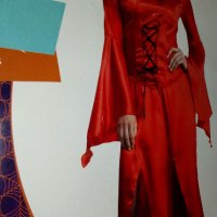 Нов дамски карнавален костюм - сатен ,размер Л, снимка 1 - Други - 30296073