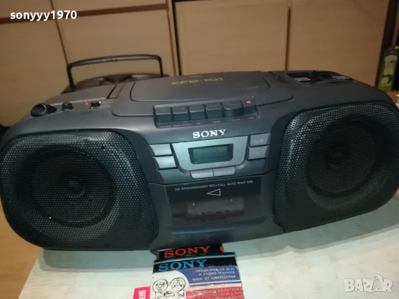 SONY CFD-101 CD/DECK/RADIO-ВНОС GERMANY 0103252026LNWC, снимка 1