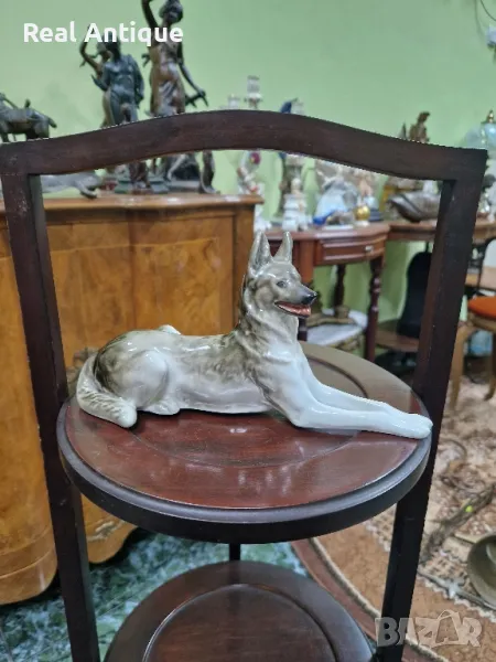 Рядка антикварна колекционерска руска порцеланова фигура ЛФЗ , снимка 1