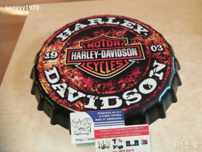 harley davidson-35x4см капачка за стена 1411201617, снимка 1