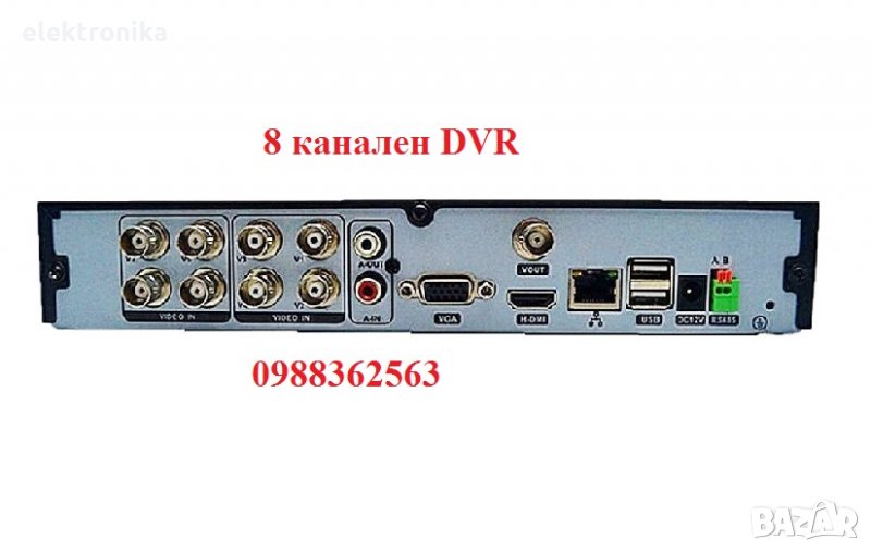 8ch HDMI H.265 dvr - цифров 8 канален видеорекордер, снимка 1