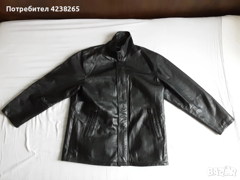 кожено яке "Patino" черно, естествена кожа, размер 54, снимка 1