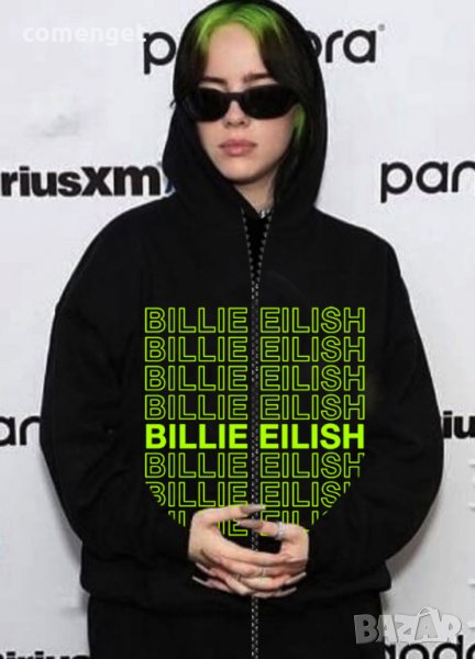 Суичър с цип / ZIP Hoodie BILLIE EILISH / БИЛИ АЙЛИШ. Или с ТВОЯ идея!, снимка 1