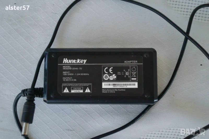 Адаптер Hunt Key 12V,4A- mod.HKA04812040-7D, снимка 1