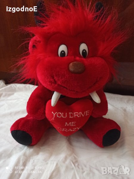 Плюшен влюбен дявол I love you , снимка 1