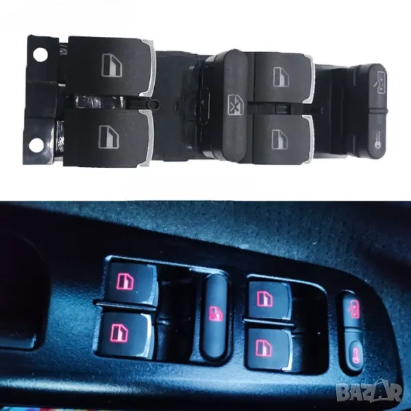 Управление за прозорци шофьорска врата Skoda VW Seat, снимка 1