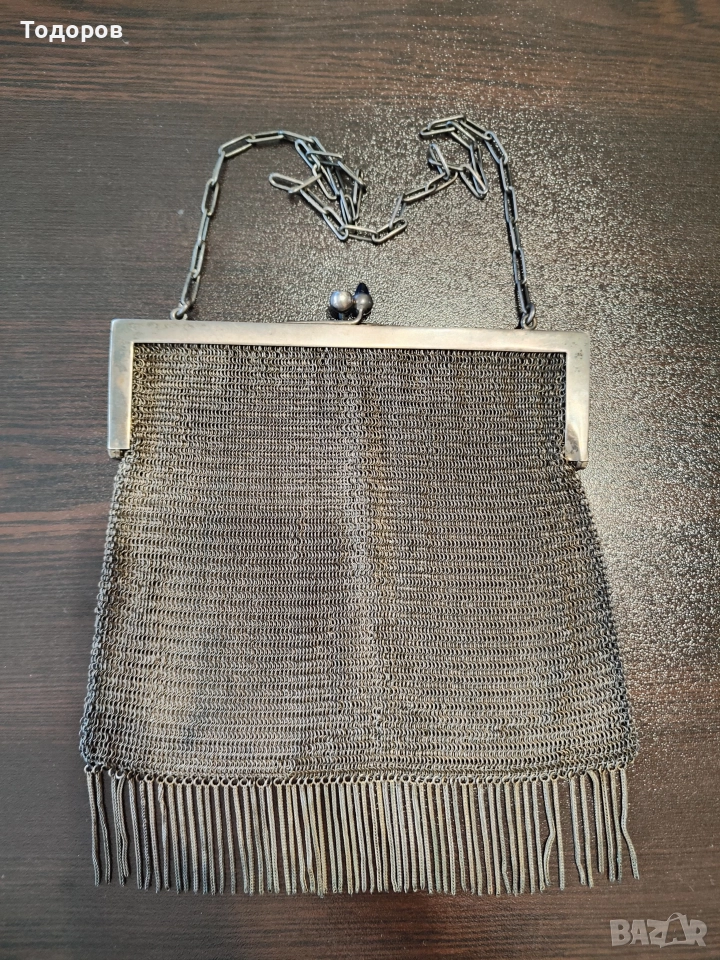 Стара сребърна дамска чантичка, снимка 1