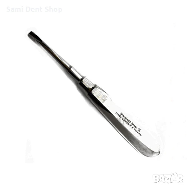 Прав елеватор 4 мм назъбен – дентален инструмент за екстракции, снимка 1