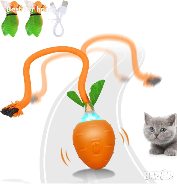 Интерактивна котешка топка HAPPY HACHI, 3 режима на работа, снимка 1