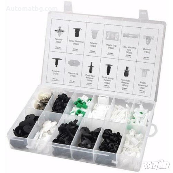 Комплект щипки за интериор Automat, Щипки за кори, За Volkswagen, 255 бр, снимка 1