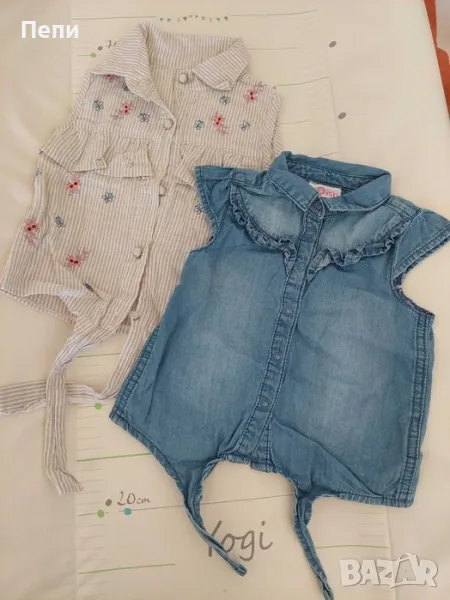 Бебешки ризи размер 80- 2 броя, снимка 1