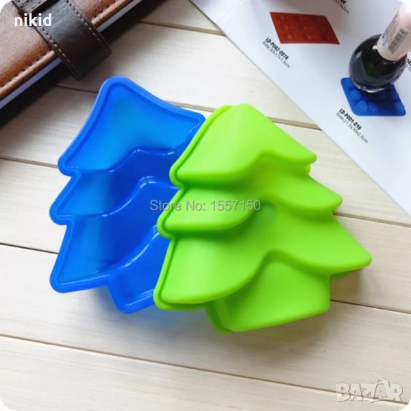 17 см елха Средна форма силиконов молд форма кекс сладкиш десерт печене, снимка 1
