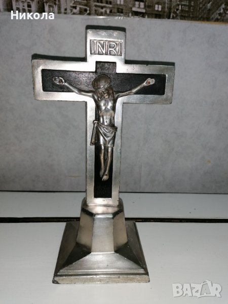 Метално разпятие, снимка 1