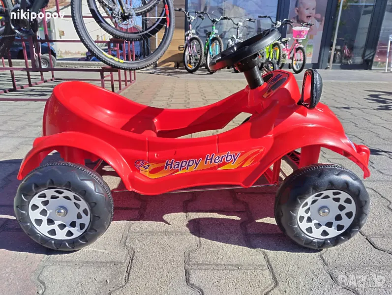 PILSAN Детска кола с педали HAPPY HERBY червен, снимка 1