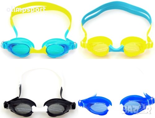 Детски силиконови очила за плуване със защита против UV и замъгляване. Регулируема, мека и удобна ка, снимка 1