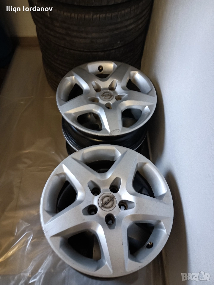 Джанти Опел Зафира Б 16ки с летни гуми към тях за Варна и региона., снимка 1