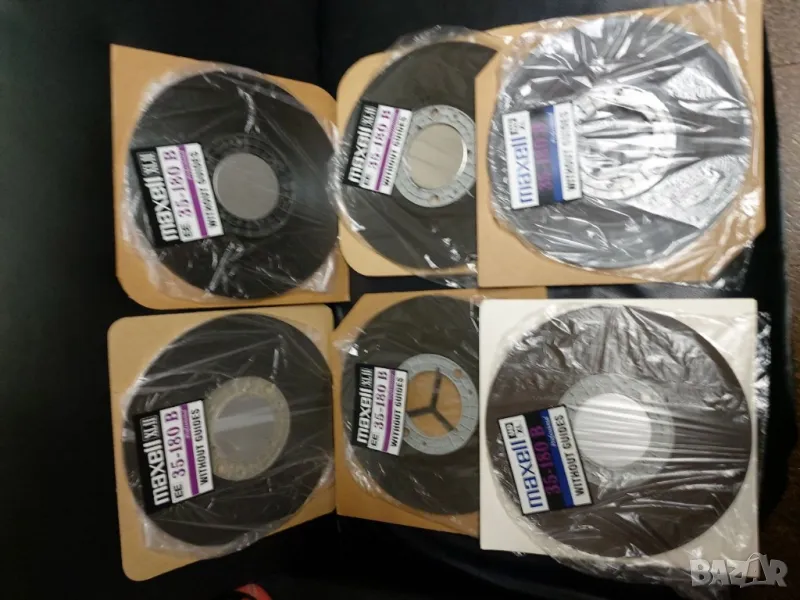 Магнетофонна лента за шпула 26,5 см. Maxell / Максел 35 микрона.Без водачи По 80 лв./бр., снимка 1