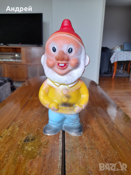 Стара гумена играчка,джудже #4, снимка 1