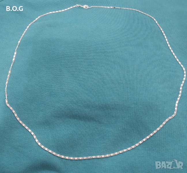 Сребърен синджир, 60 см., снимка 1