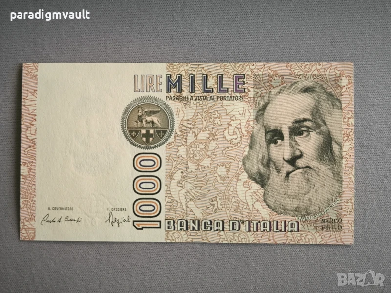 Банкнота - Италия - 1000 лири UNC | 1982г., снимка 1