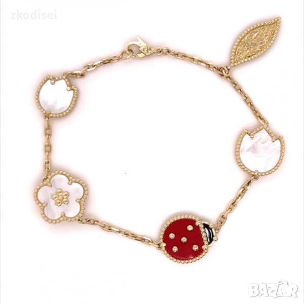 Златна дамска гривна Cleef 11,08гр. 18,0см. 14кр. проба:585 модел:22458-3, снимка 1