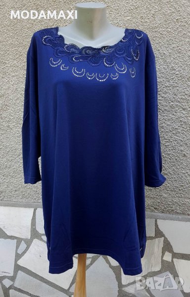 8XL Нова блуза M. Collection в синьо, снимка 1
