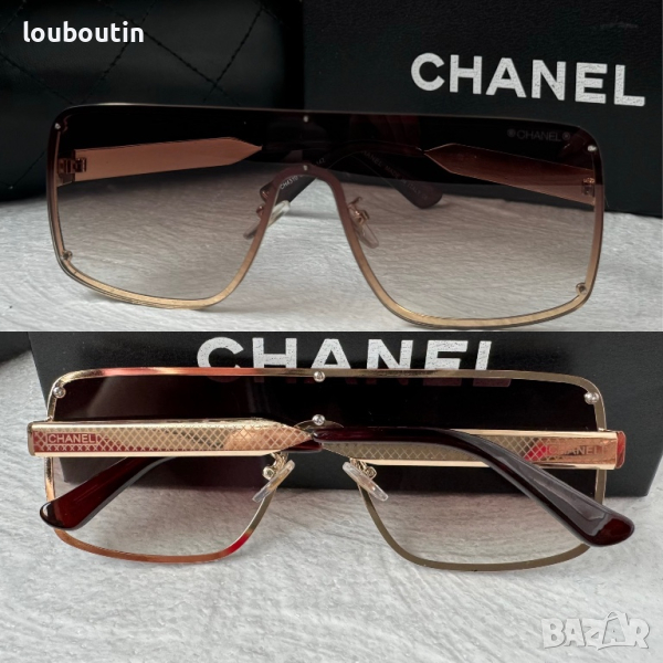 CH дамски слънчеви очила маска с лого, снимка 1