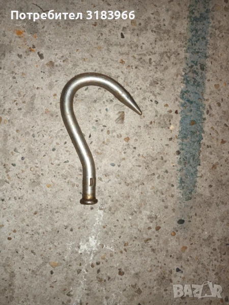 кука за месо № 2 от хромникел неръждеийка, снимка 1